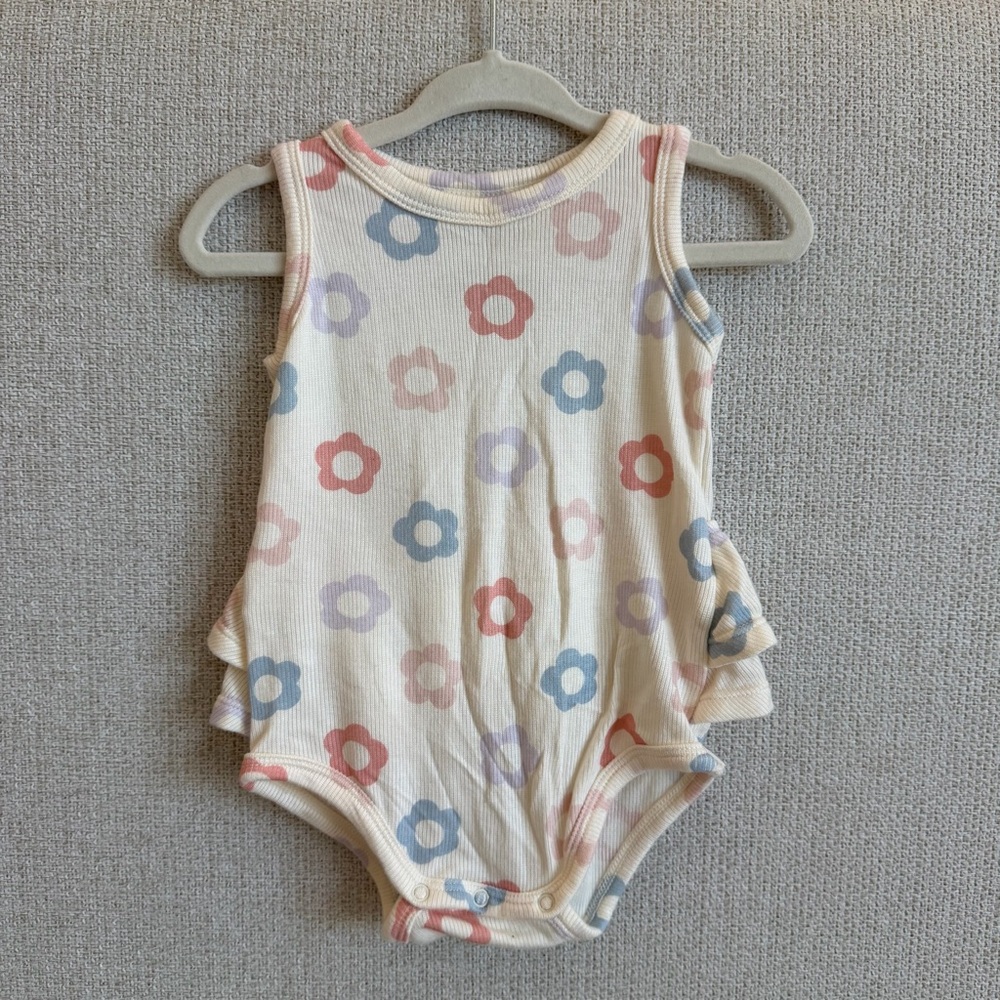 Angel Dear Soft Bubble Romper Ruffle Butt Floral